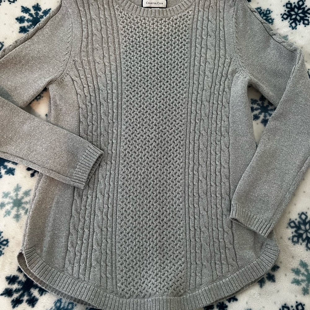 Glitter Cable knit Sweater